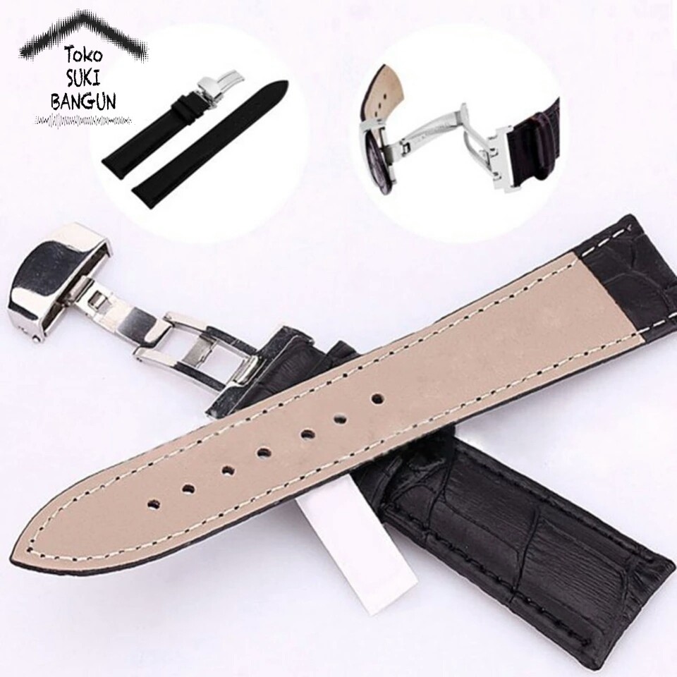 TALI JAM 20mm Motif Kulit Watch Strap Leather Model Slot