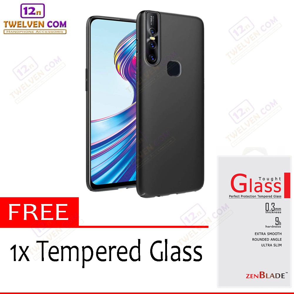 Case Slim Matte Softcase Vivo V15 - Free Tempered Glass