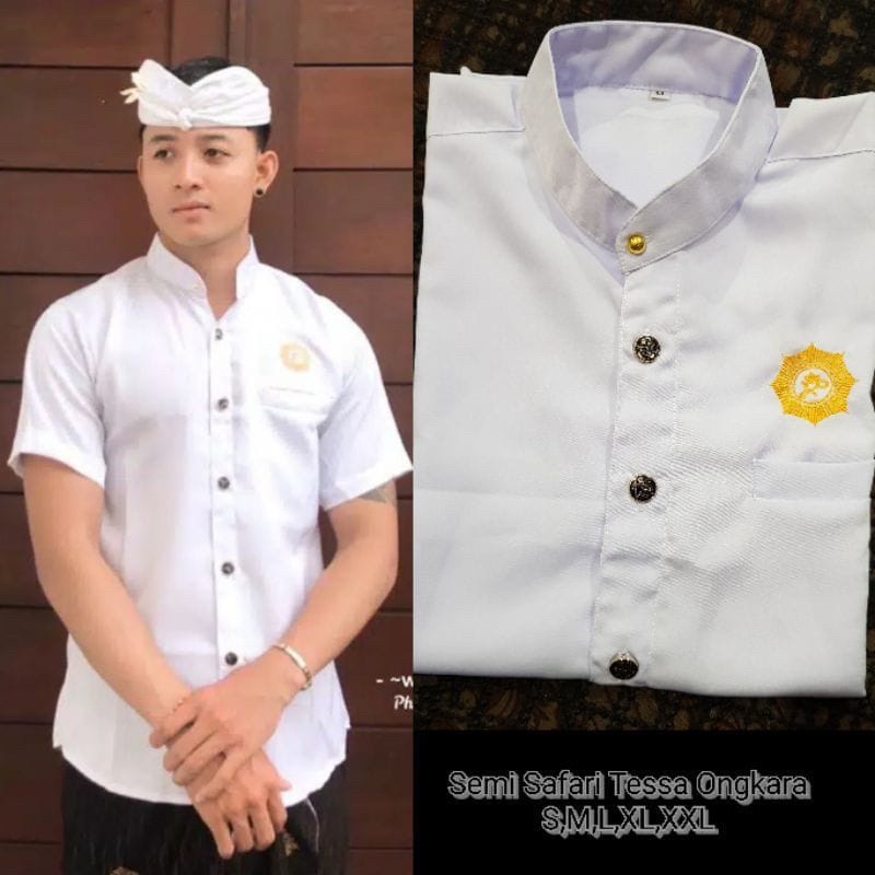 semi safari ongkara | baju pria adat bali | atasan pria