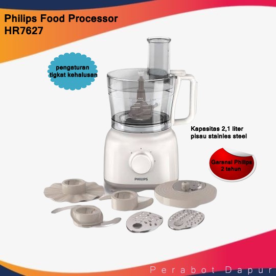 Promo Termurah Bergaransi + BubleWrap  Philips Food Processor HR7627 / Penggiling daging HR 7627