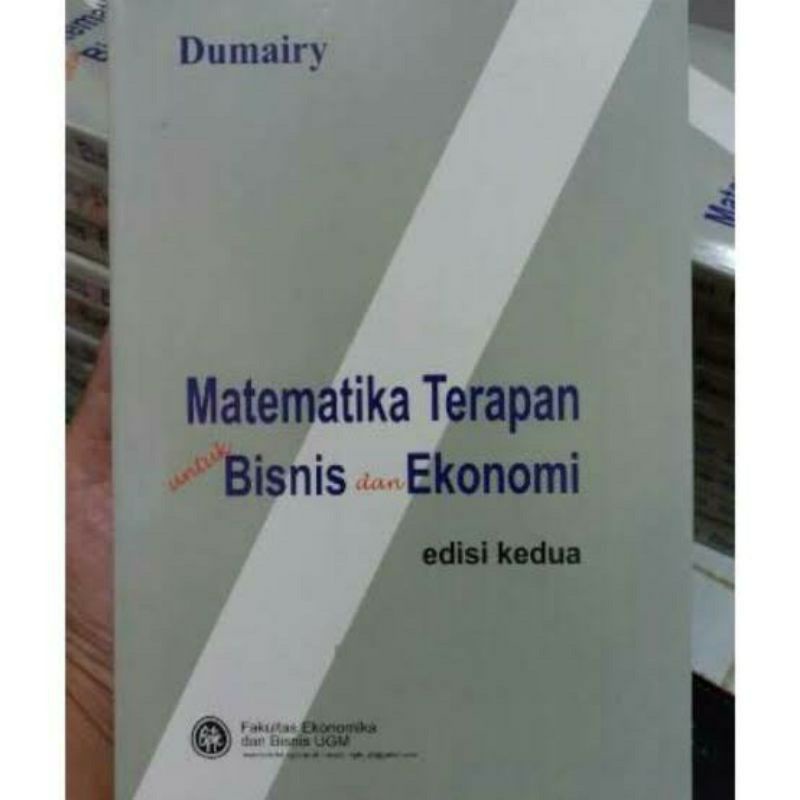 Jual Matematika Terapan Untuk Bisnis Dan Ekonomi Edisi Kedua - Dumairy ...