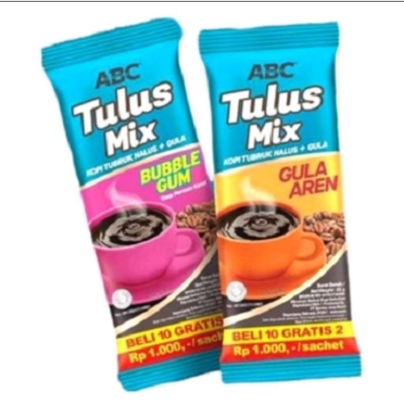 

Kopi ABC Tulus Mix Varian Bubble Gum dan Gula Aren 1pcs || Beli 10 free 2 pcs