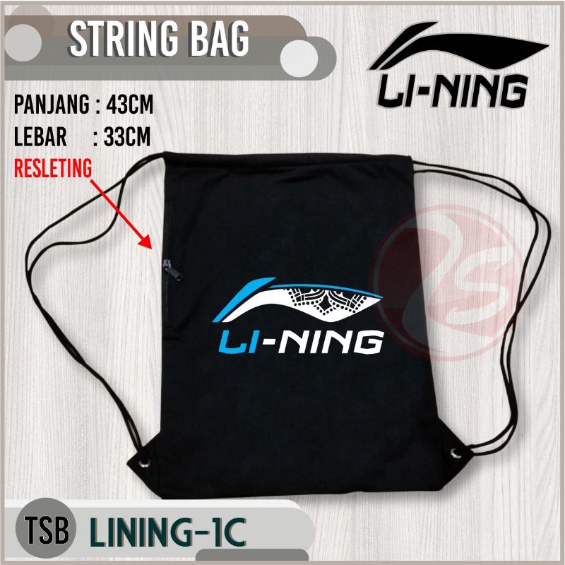 Baju badminton lining kaos distro bulutangkis lining baju katun hitam mens shirt sport wear lining fashion sport wear tas serut badminton string bag tas sepatu lining tas tali murah badminton string bag lining murah tas pria