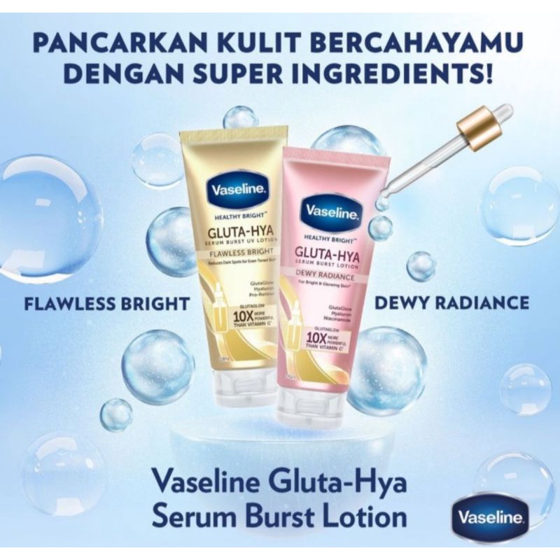 Vaseline Gluta Hya Serum Bright 200ml Original Vaseline