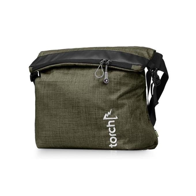 TORCH DAEJON MESSENGER BAG - MISTY OLIVE BLACK