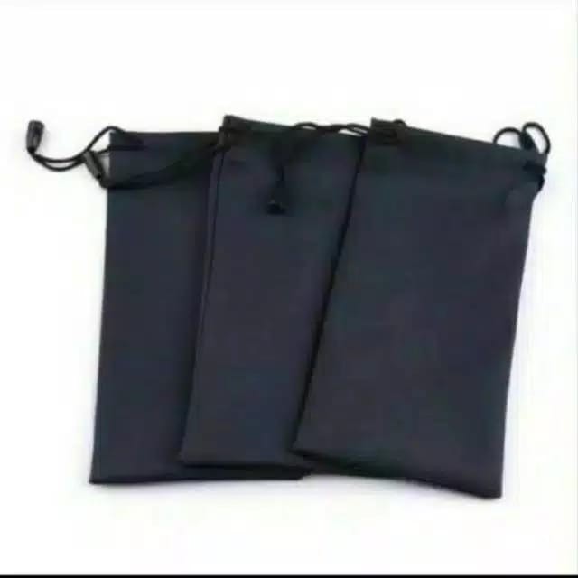 Tempat kacamata kain / Sarung kacamata / Pouch kacamata black