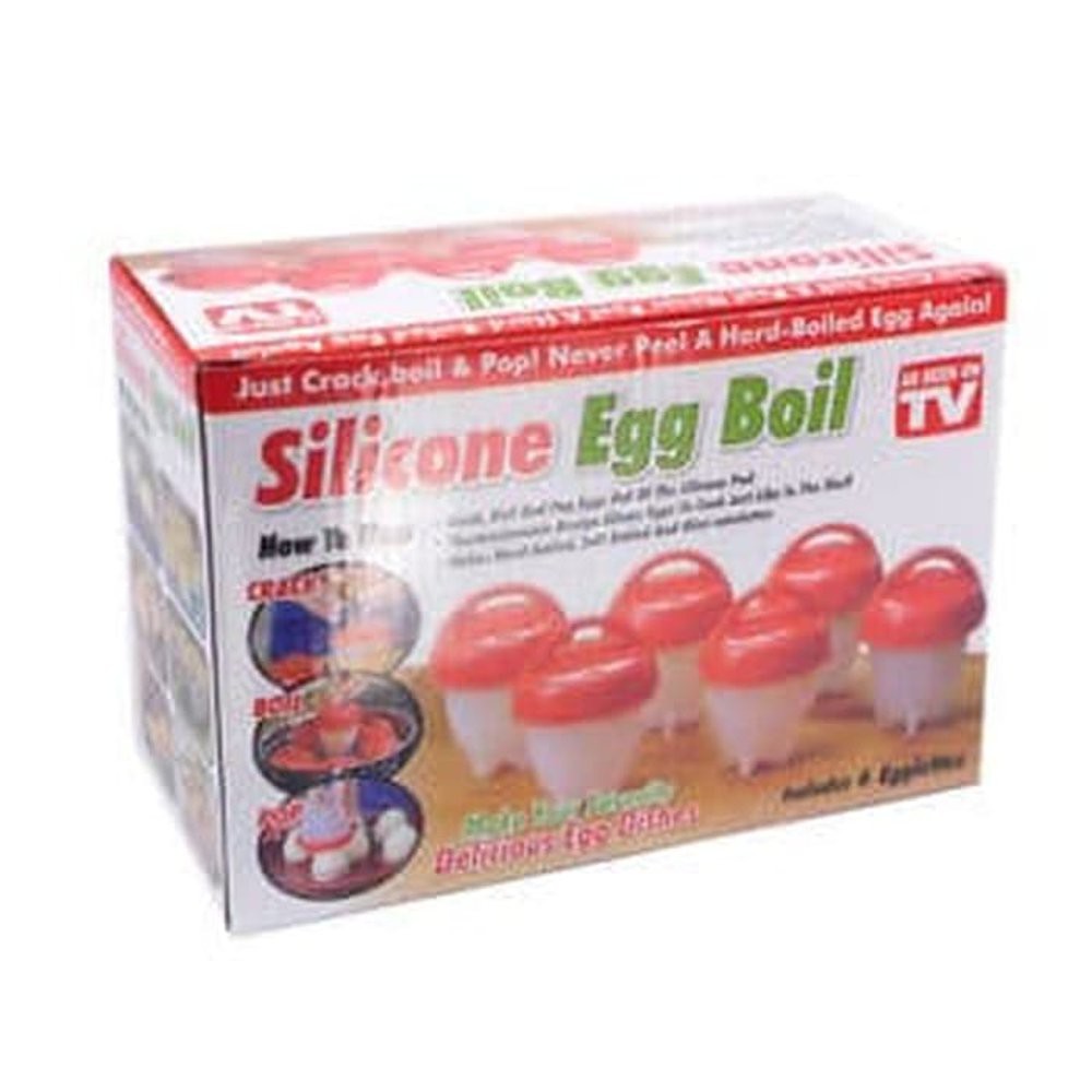 SILICONE EGG BOIL cetakan telor tempat rebus telur wadah