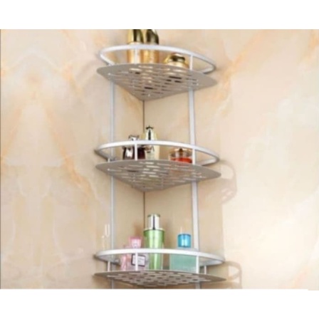 rak sudut 3 susun stainless rak sabun kamar mandi rak toilet