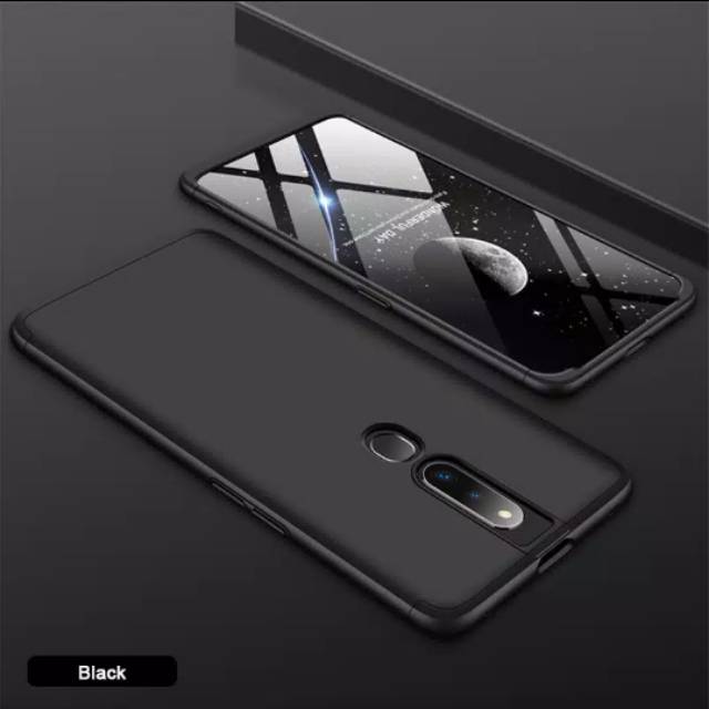 OPPO A5/A3S Casing 360 Full Armor Black