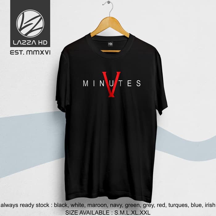 Kaos Tshirt Distro Five V Minutes Terlaris