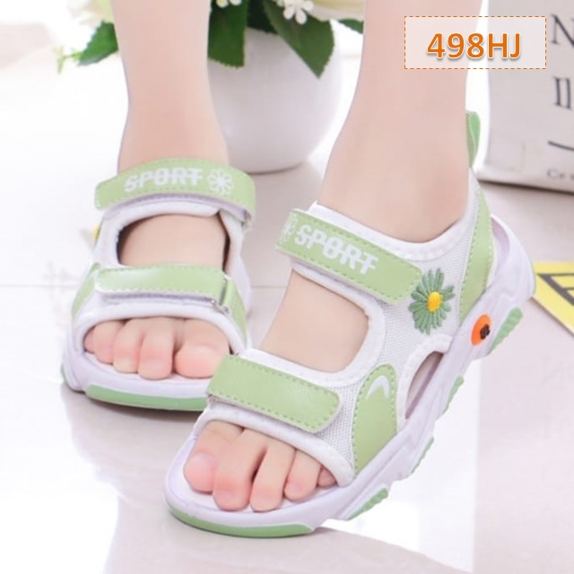 Sandal Anak Sun Sport Cewek Cowok Hitam Hijau Pink (498)