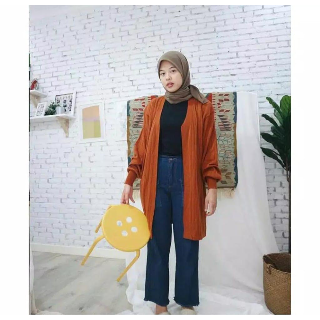 TokoMilkan - Kardigan Perempuan Dewasa BUBBLE CARDY Cardy Rajut | Cardigan Cewek