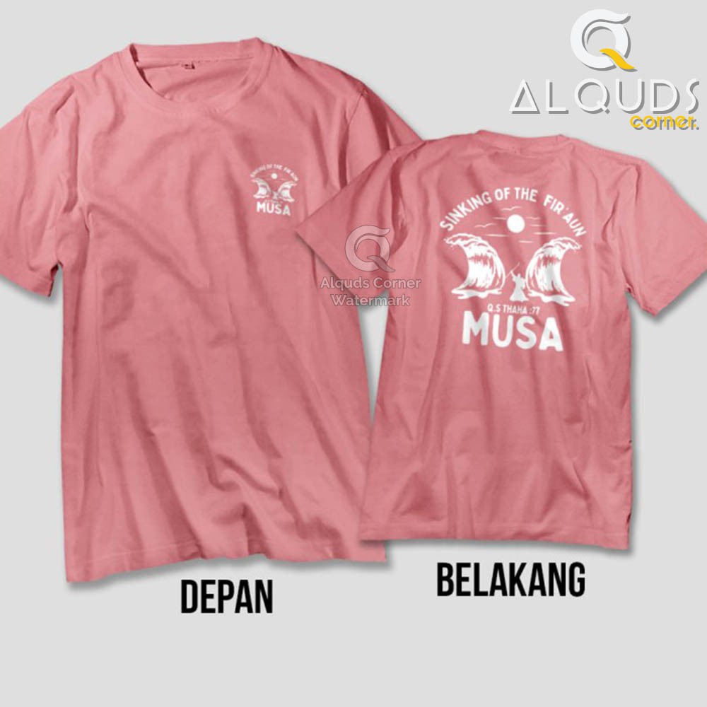 Kaos Dakwah Islami PROPHET MUSA SINKING OF THE FIRAUN / Baju Distro Santri Muslim Nabi Prophet /5609-4