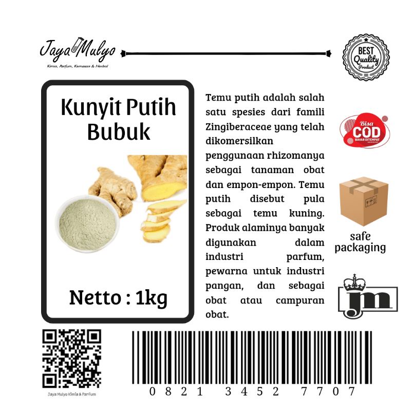 

Kunyit Putih Bubuk (1kg)