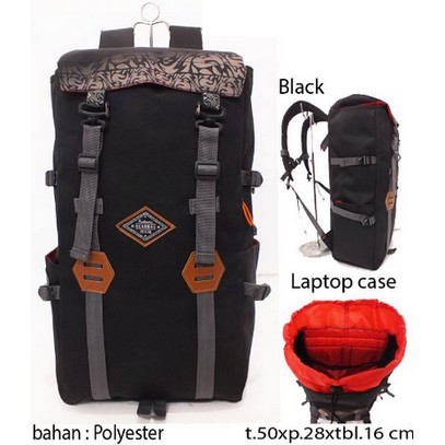 Tas Ransel Pria Tas Gunung Gesper Black TR7878