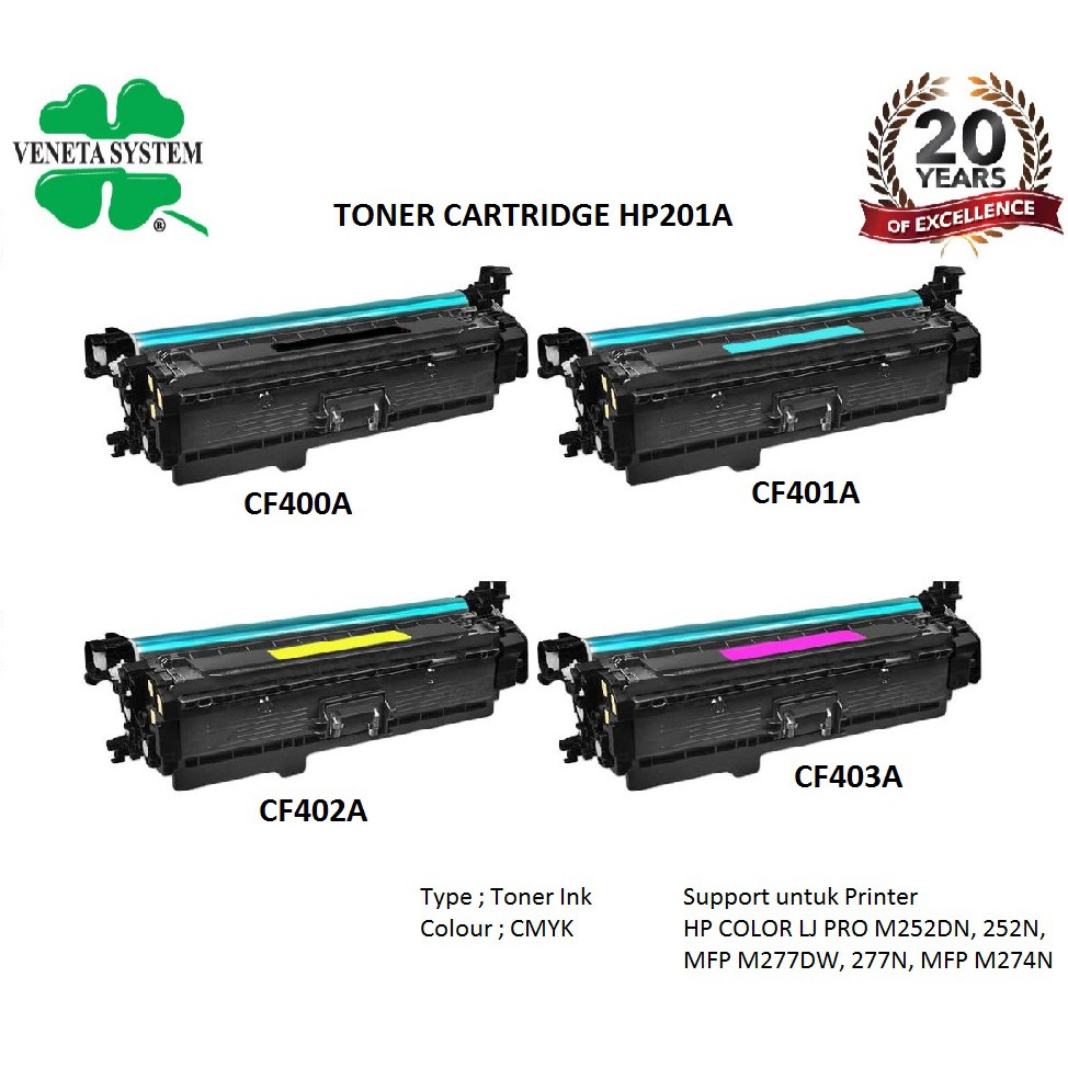 Toner Cartridge CF400A CF401A CF402A CF403A - RTC 201A