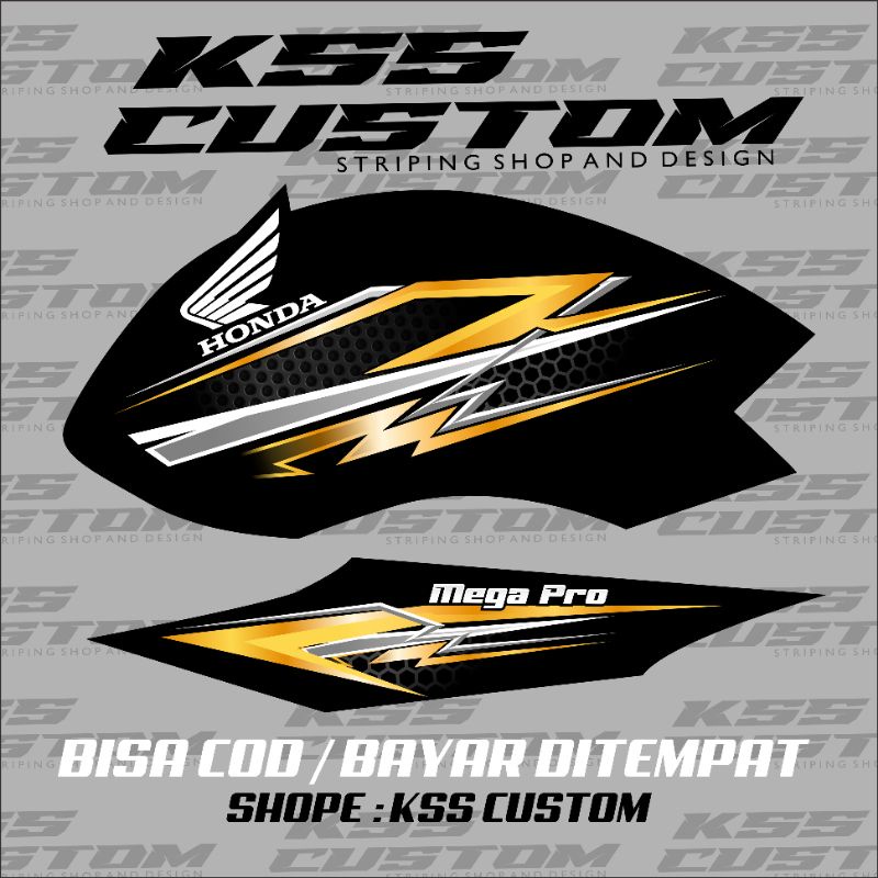 striping mp megapro primus custom variasi - striping megapro custom