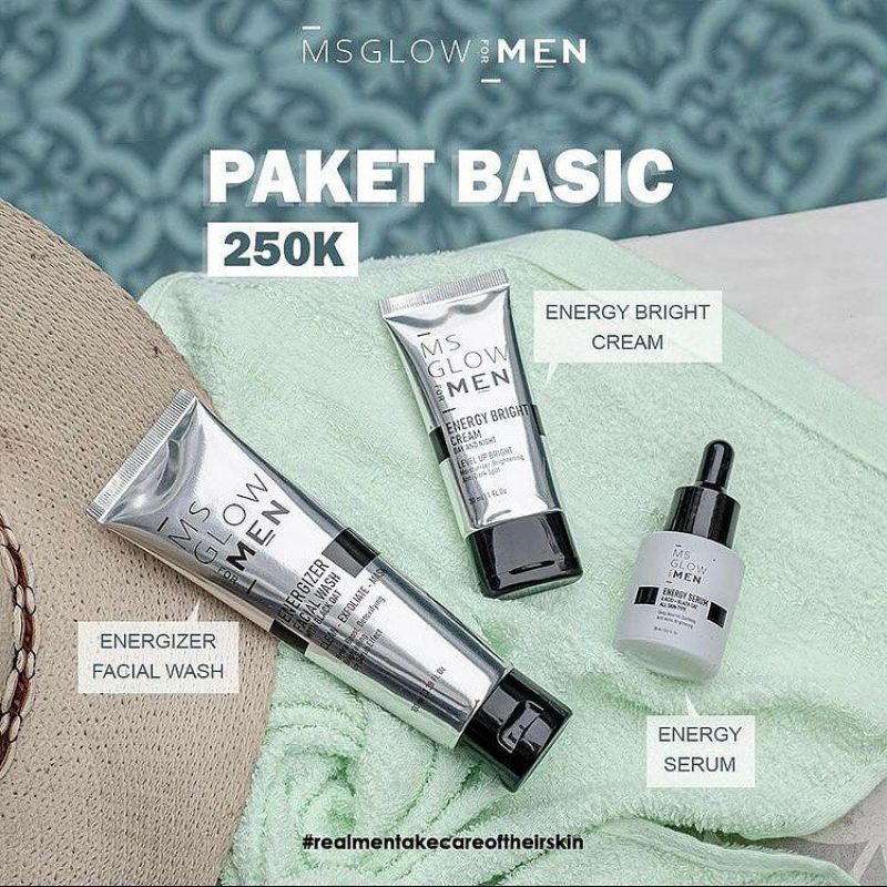 MS GLOW MEN / PAKET MS GLOW MEN / ECER MS GLOW MEN / ORIGINAL / MEMBER RESMI / SKINCARE PRIA