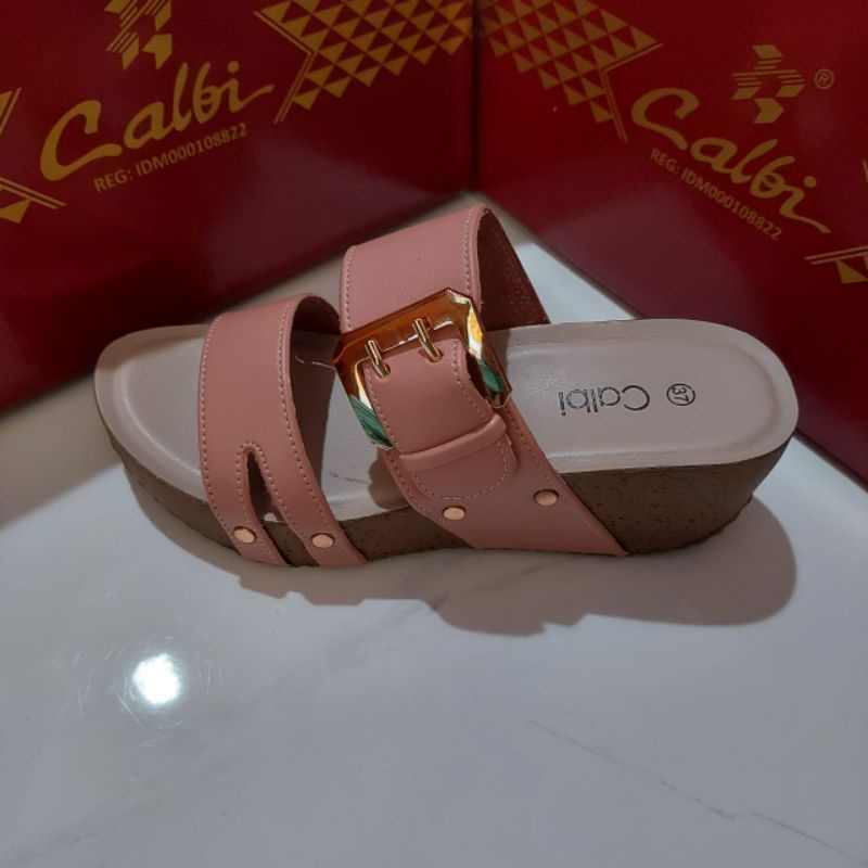 Wedges wanita selop DJ 2776 merk calbi