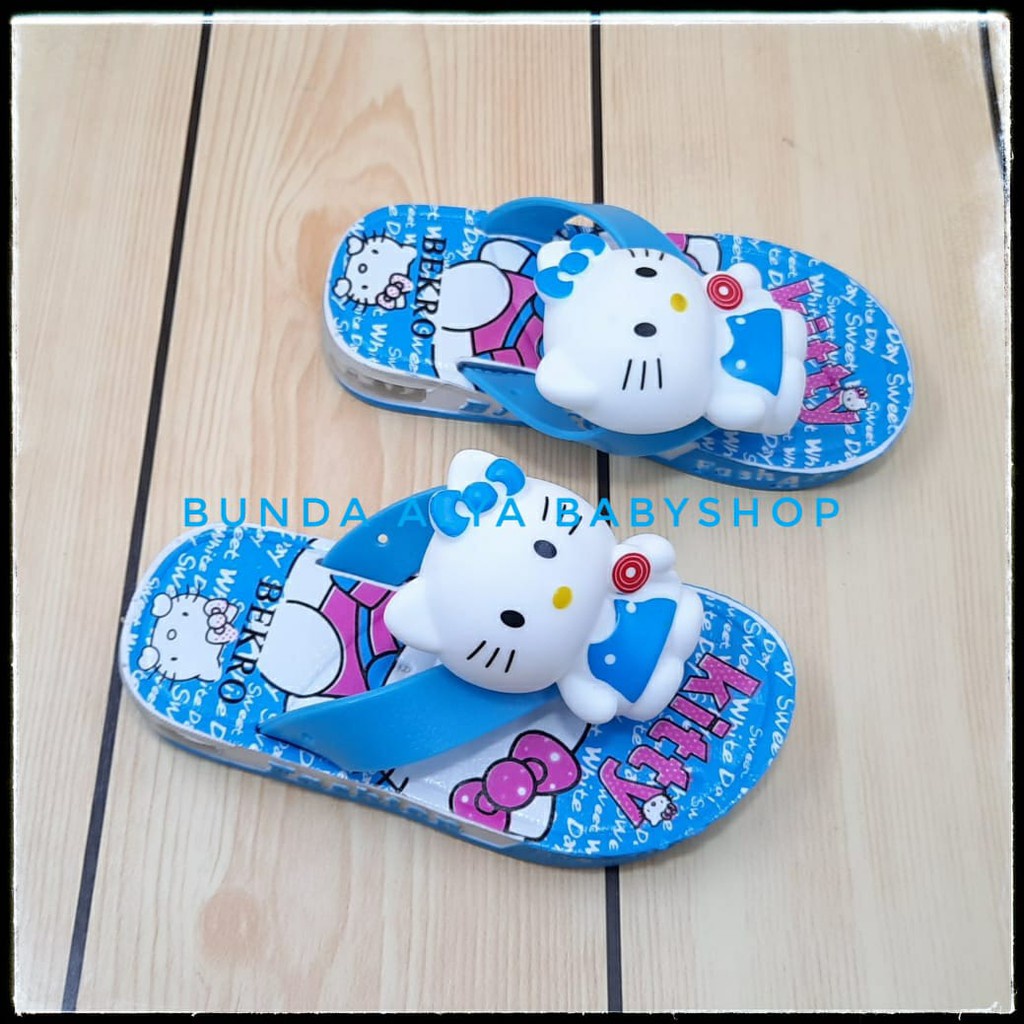 Sendal Jepit Anak Cewek Kondisi Reject Layak Pakai Motif Kitty Harga Murah [SENDAL REJECT]