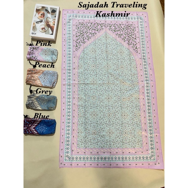 Sajadah Travelling Motif Kashmir Free Pouch