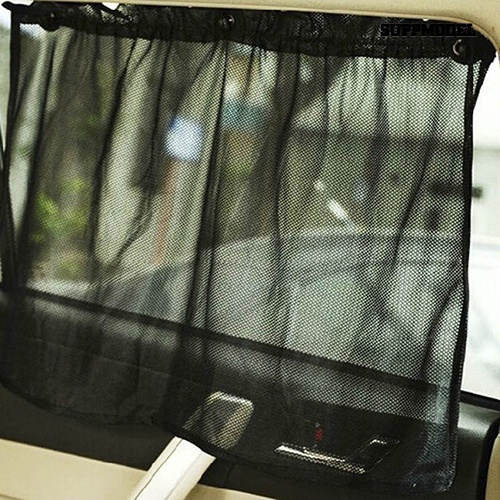 Sfs 2Pcs Tirai Pelindung Panas UV + Suction Cup Untuk Interior Mobil