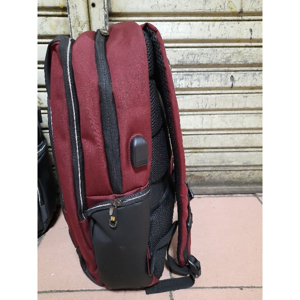 tas ransel president original 1855 1856 usb port