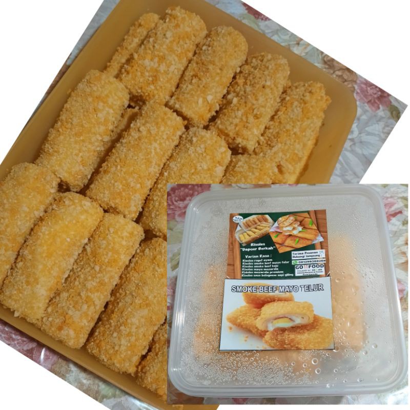 

Risoles Smoke beef mayo telur uk.jumbo per pcs