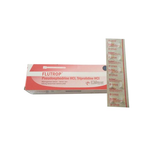 FLUTROP TABLET PER STRIP / Obat Untuk Flu / Hidung Tersumbat / Pilek