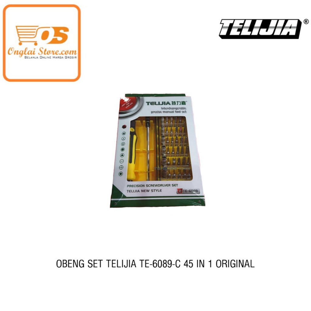 OBENG SET TELIJIA TE-6089-C 45 IN 1 ORIGINAL (HARGA SPESIAL)