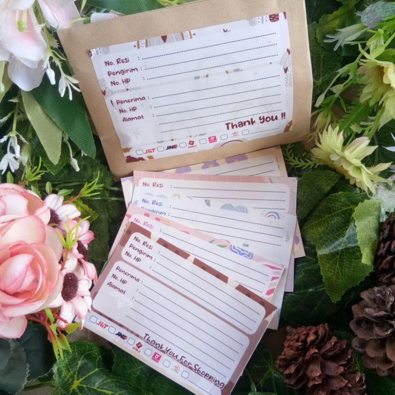 

( isi 15 pcs ) Label Pengiriman / Stiker pengiriman / Shipping Card / Pengiriman Olshop