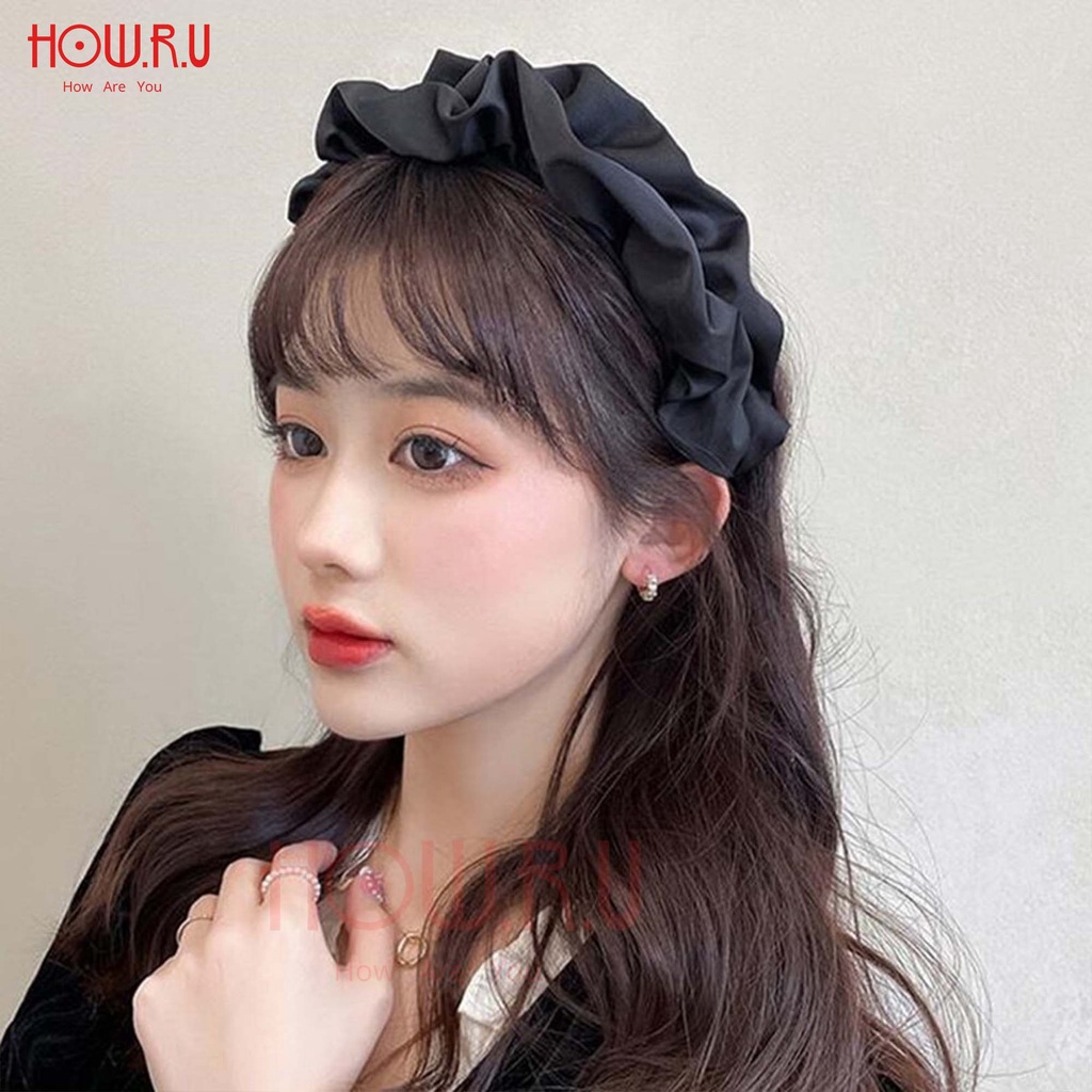 HOW.R.U | Bando Pita Kerut Silk Korean Style