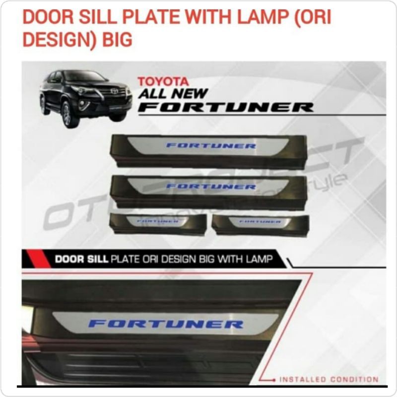 Sill Plate Samping Fortuner New 2016-ON Merk Otoproject