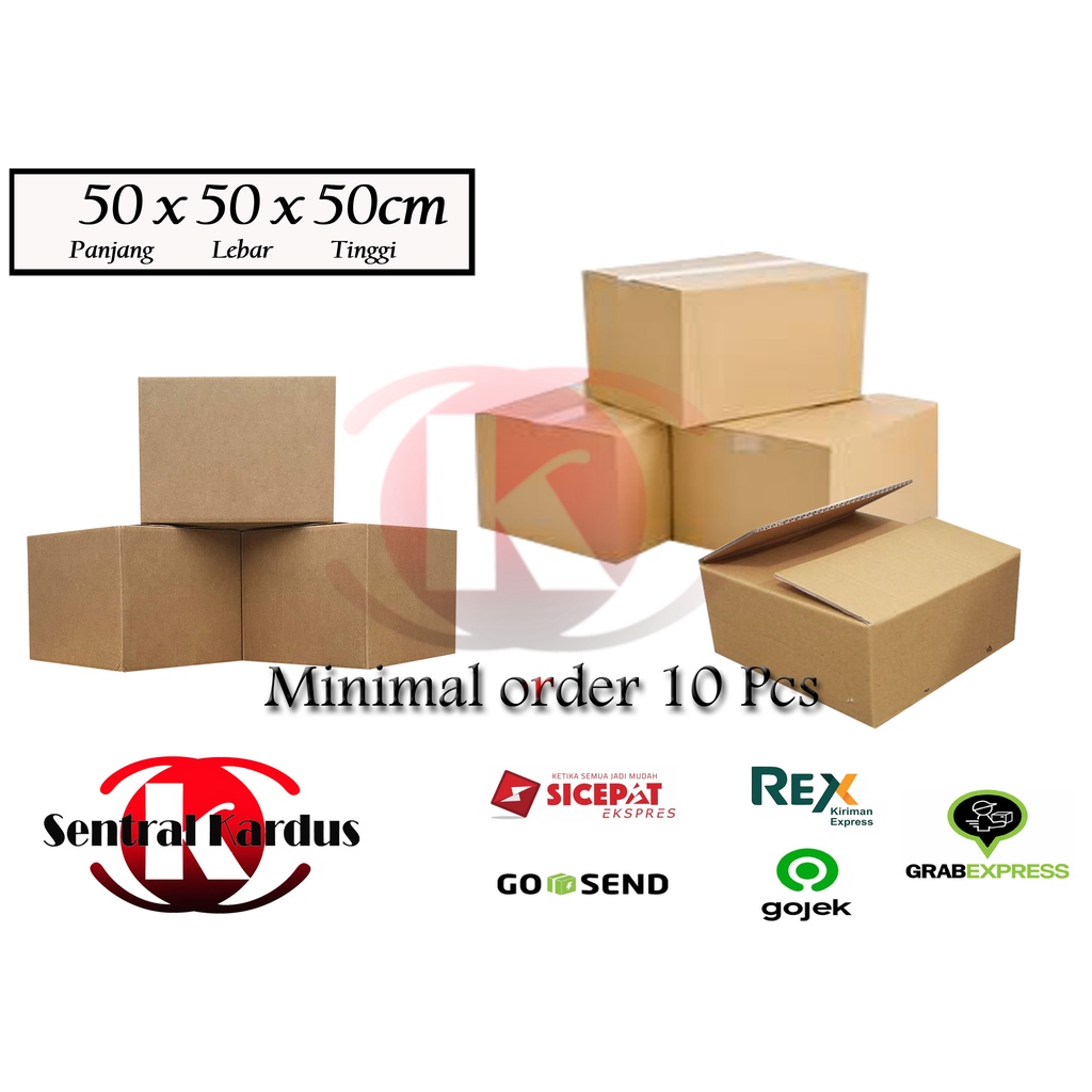 

(ISI 10 PCS ) KARDUS PINDAHAN/BOX PINDAHAN 50X50X50cm dus packing/kardus packing besar/kardus besar/kardus pindahan-centralkardus