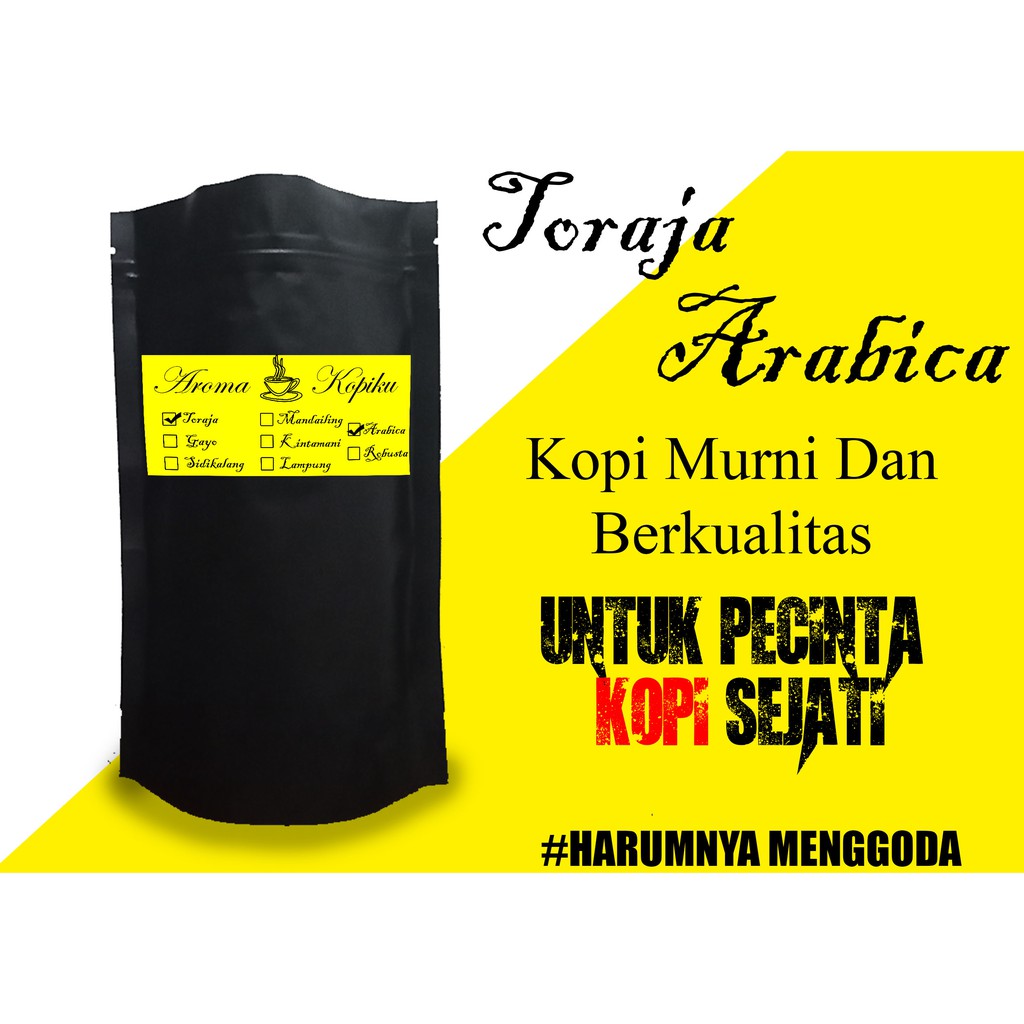 

kopi toraja arabica asli (bubuk/biji)