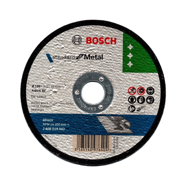 BATU POTONG BOSCH STANDARD FOR METAL A60N BF 4 Inch 105 X 1.2 X 16 mm