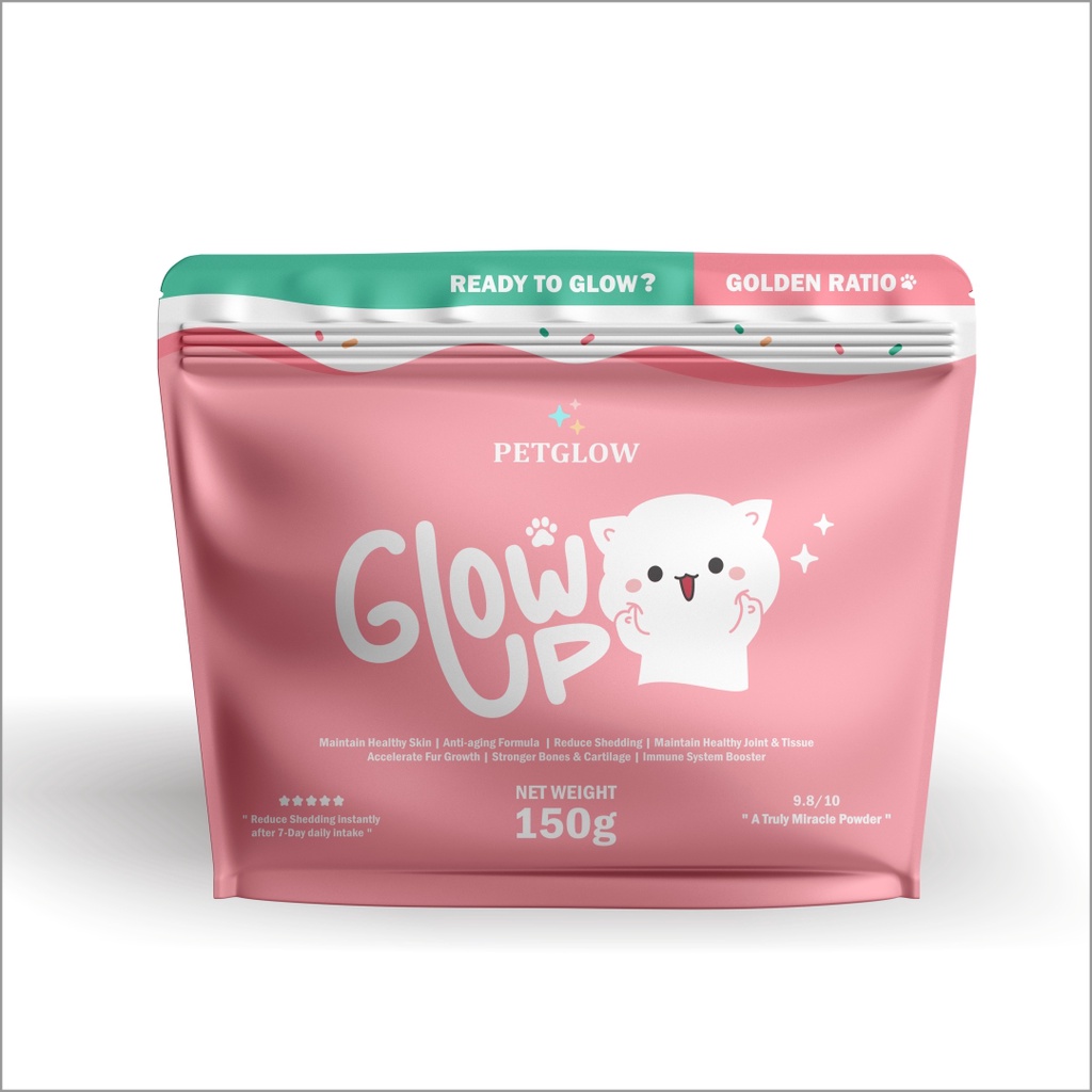 Glow Up by Petglow with Korean Collagen 150gr Biotin Zinc Vitamin Kolagen Kucing Powder Vitamin Kucing Rontok Image 7