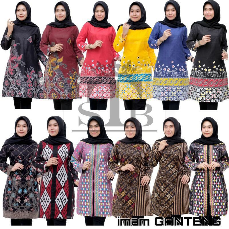 TUNIK BATIK  TUNIK BATIK KANTOR  TUNIK BATIK KERJA  TUNIK BATIK TERBARU