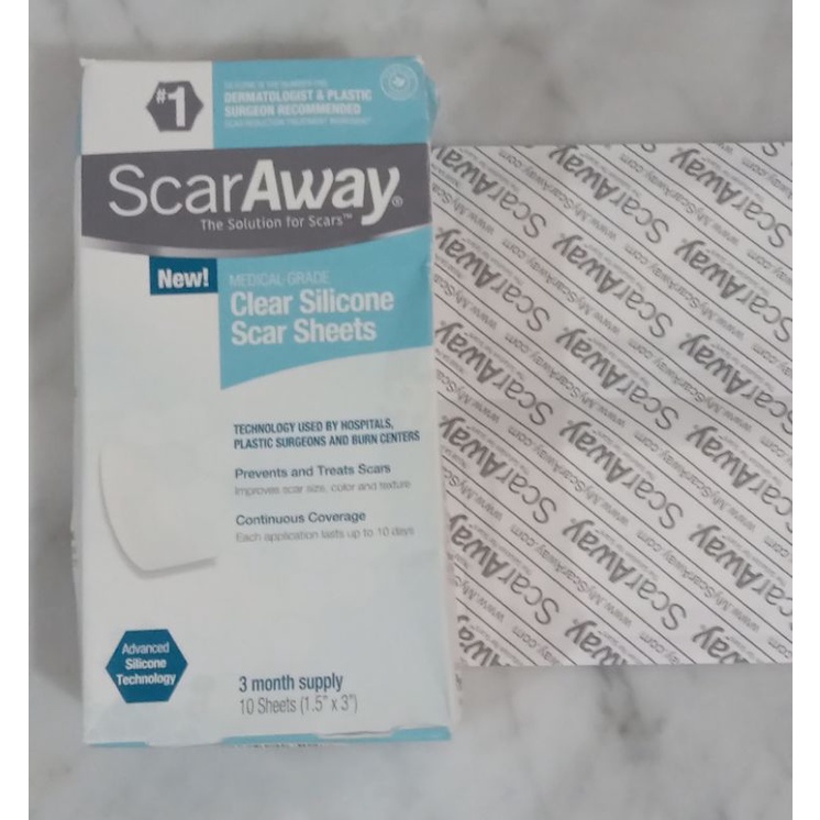 Jual Scaraway Skincare Clear Silicone Scar Sheets jual per sheet