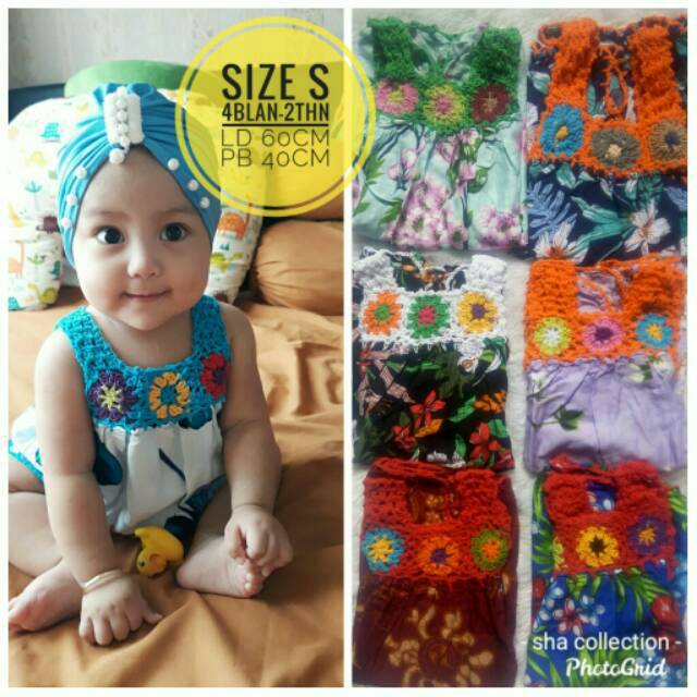 (pilih motif) shasababykids daster anak daster bayi daster rayon anak daster anak rajut