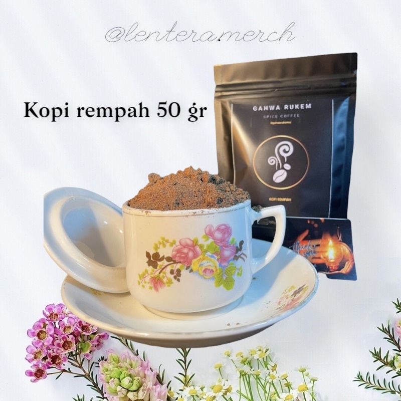 

kopi hitam blend robusta arabika kopi rempah arab gahwa rukem 50 gr