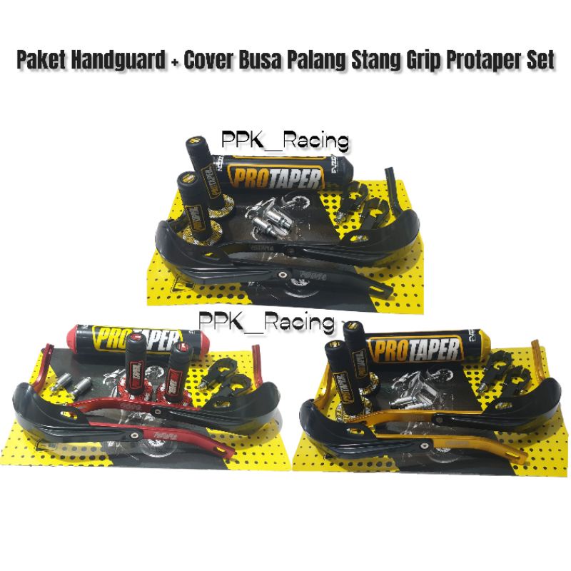 Paket Handguard Cover Plus Busa Palang Stang Protaper Fuzion Grip Protaper Set KLX Trail KTM CRF Cross Universal