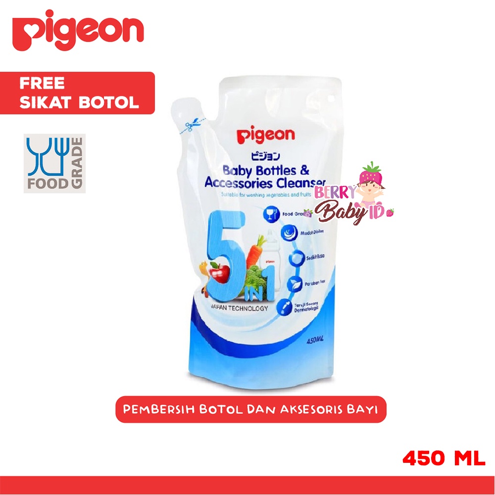 Pigeon Baby Bottles &amp; Accessories Liquid Cleanser Cairan Pencuci Botol Berry Mart