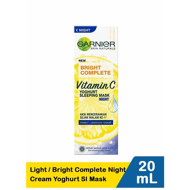 GARNIER Bright Complete Vitamin C Yoghurt Night Sleeping mask 20ml.