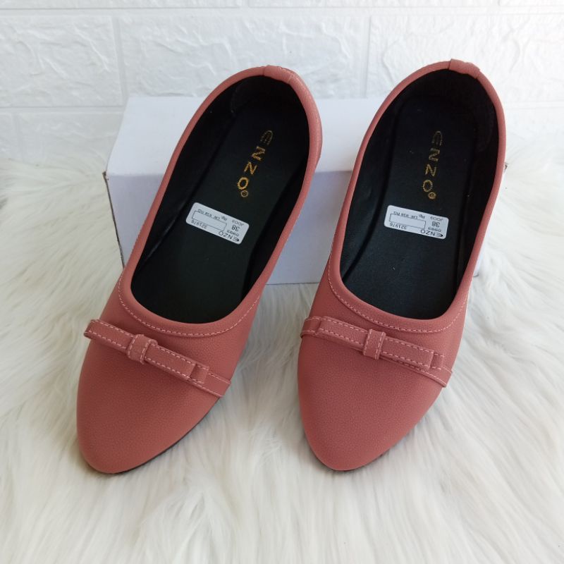 Sepatu Wanita Casual Flat Shoes Wanita Kekinian Sepatu Balet Pita Terbaru