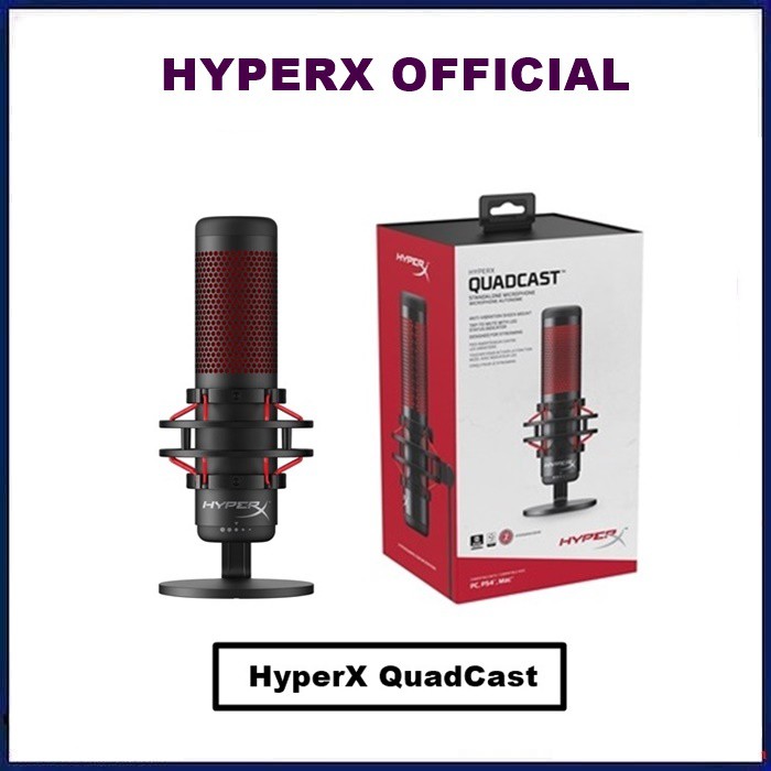 Jual HyperX QuadCast Streaming Gaming Microphone Kingston Hyper X Quad