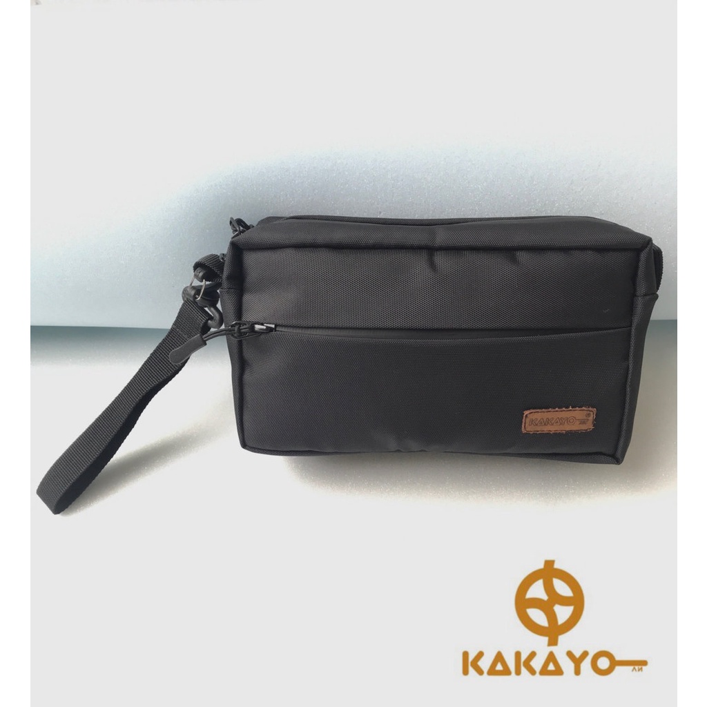 Kakayo/clutch/pouch /tas jinjing/tas  handphone/handbag pria dengan bahan Cordura dan design premium( barang di jamin sama dengan photo,jika terima barang tidak seusai photo uang kembali 100%)