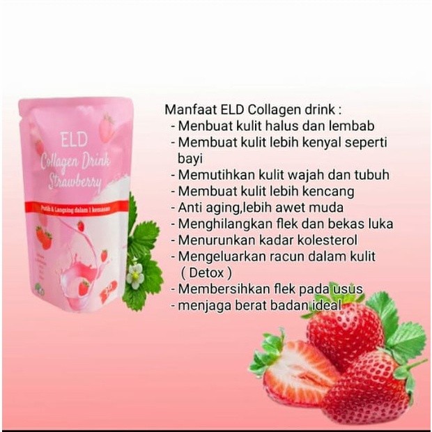 [BPOM] ELD Collagen Drink + Vit C Pemutih Badan dan Pelangsing Badan