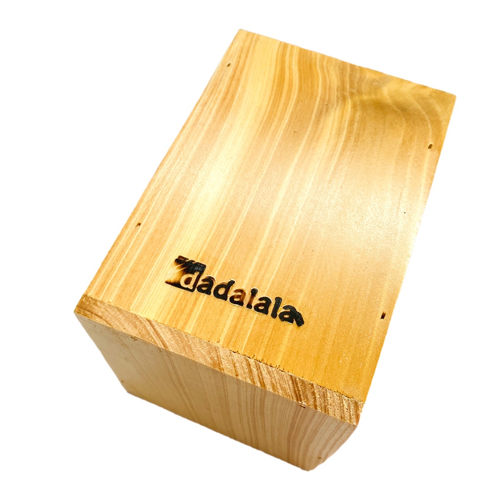 DADALALA Kotak Kayu Serbaguna Ukuran 10x10x14 Cm, Multifungsi Untuk Penyimpanan Pensil dan Sendok
