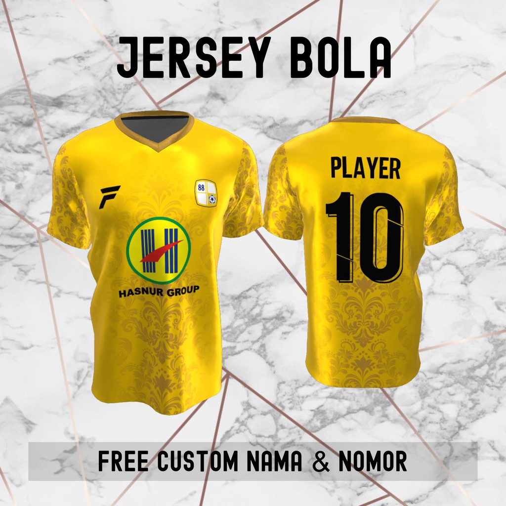 Jersey Batik PS Barito Putera Klub Bola Baju Kaos Custom Nama dan Nomor Punggung - 1030